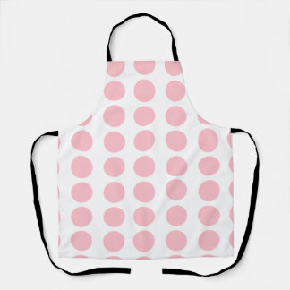 Pink Polka Dots Design Apron