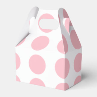 Pink Polka Dots Design Favor Box