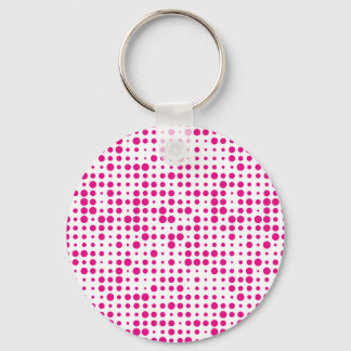 Pink Polka Dots Keychain