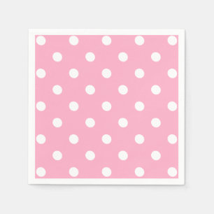 Pink Polka Dots Napkin