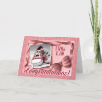 Pink Polka Dots New Parents Congratulations