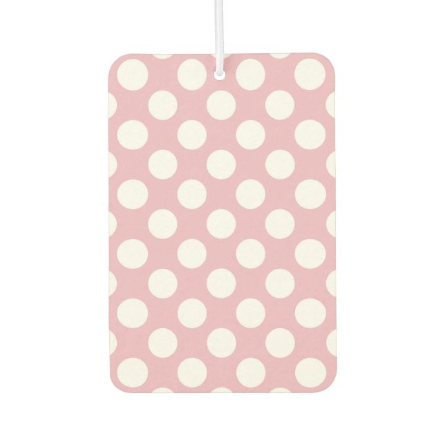Pink Polka Dots, Polka Dot Pattern, Dots, Dotted Air Freshener (Front)