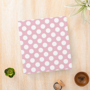Pink Polka Dots, Polka Dot Pattern, Dots, Dotted Binder