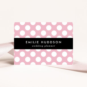 Pink Polka Dots, Polka Dot Pattern, Dots, Dotted Business Card