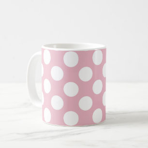 Pink Polka Dots, Polka Dot Pattern, Dots, Dotted Coffee Mug