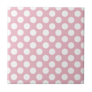 Pink Polka Dots, Polka Dot Pattern, Dots, Dotted Tile