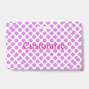 Pink polka dots Thunder_Cove Badge