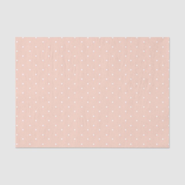 Pink Polka Dots Tissue Paper (Front)