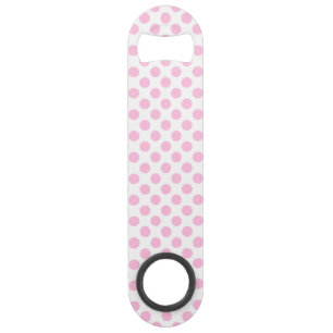Pink Polka Dots with Customizable Background Bar Key