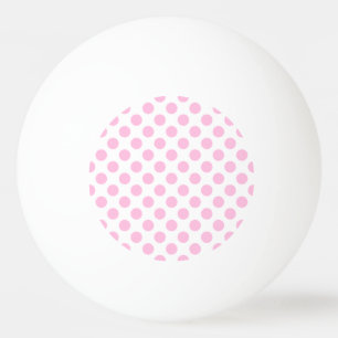 Pink Polka Dots with Customizable Background Ping Pong Ball