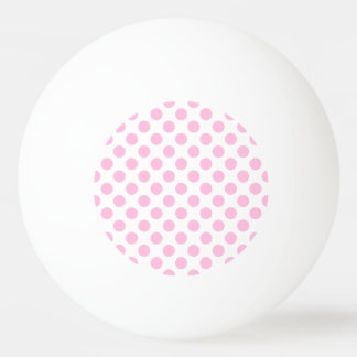 Pink Polka Dots with Customizable Background Ping Pong Ball