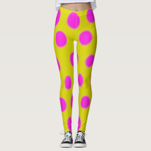 Pink Polka Dots Women's Leggings
