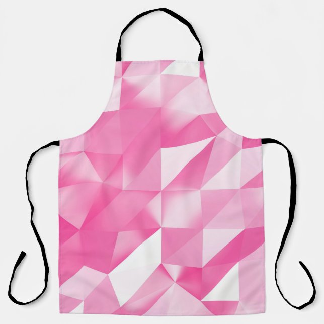 Pink polygon background: abstract 3D rendering Apron (Front)