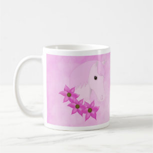 Pink Pony & Flowers Mug