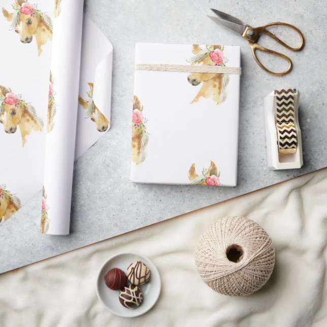 Pink Pony Girl Wrapping Paper (Crafts)