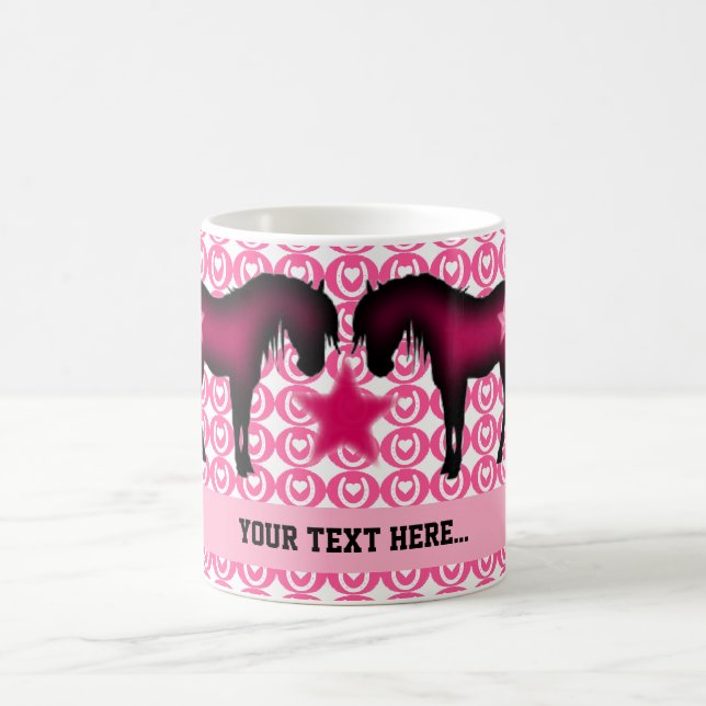 Pink Pony Personalized Coffee Mug (Center)