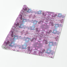 Pink Pony Unicorn Wrapping Paper