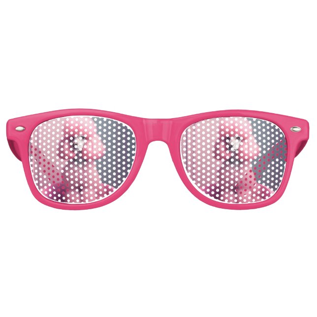 PINK POODLE DOG SUNGLASSES FUN-Glasses! (Front)