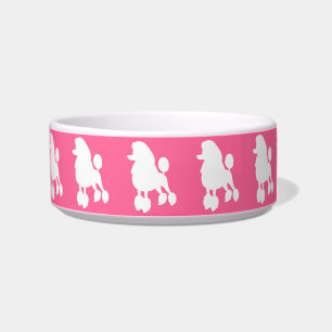Pink Poodle Pet Bowl