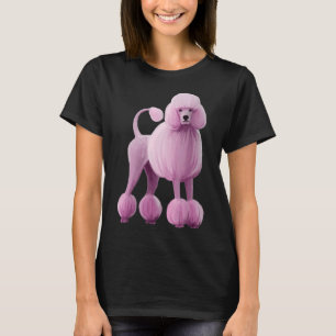 Pink Poodle Standard Show Dog T-Shirt