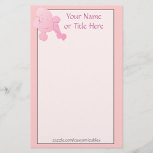 Pink Poodle Stationery