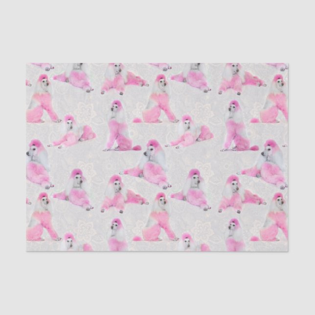Pink Poodle Tissue Paper (Front)