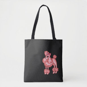 Pink Poodle Tote Bag