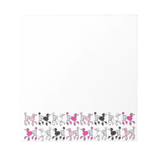 PINK POODLES Custom Notepad (Front)