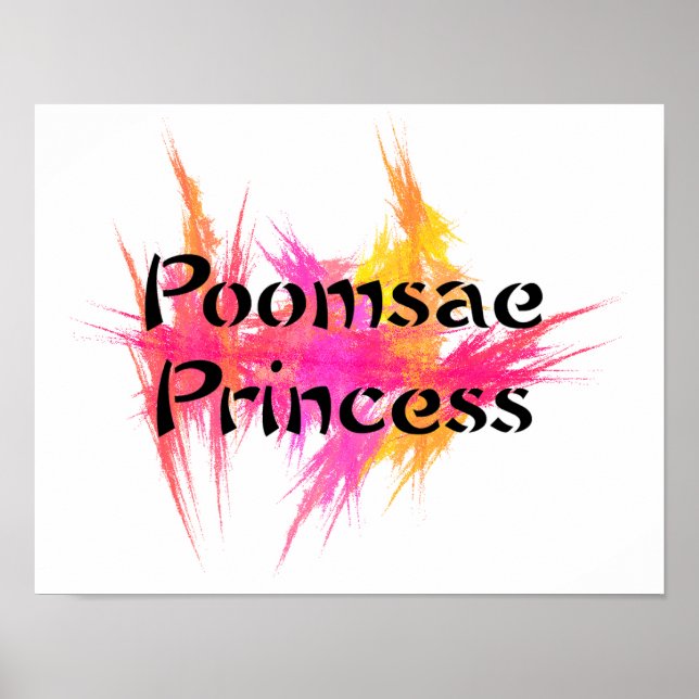 Pink Poomsae Princess Poster (Front)