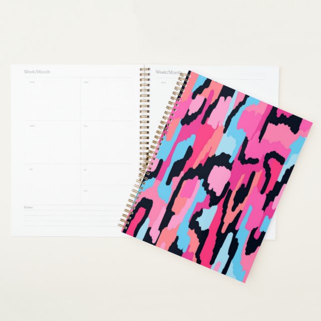 Pink Pop Abstract  Planner (Display)