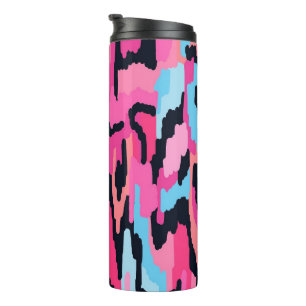 Pink Pop Abstract Thermal Tumbler