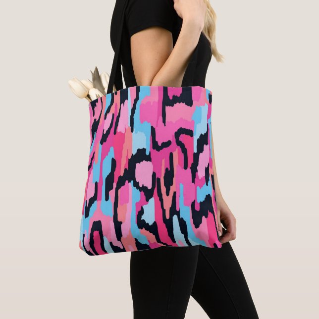 Pink Pop Abstract  Tote Bag (Close Up)