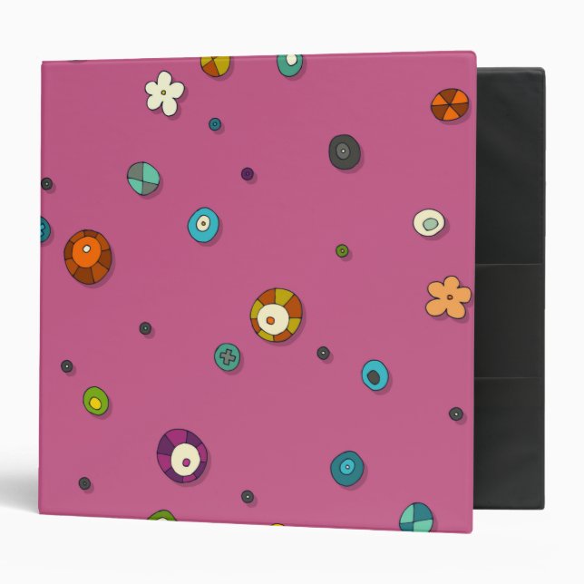 pink pop flower spot binder (Front/Inside)