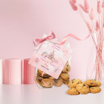 Pink Popcorn and Pyjamas Slumber Birthday Party Favour Tags<br><div class="desc">Transform your little girl's birthday celebration into a whimsical slumber party with our enchanting "Pink Popcorn and Pyjamas" design template. Perfect for birthdays of any age but particularly delightful for children aged 6 and up, this charming design sets the stage for a cozy and memorable night of fun and laughter....</div>
