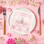 Pink Popcorn and Pyjamas Slumber Birthday Party Napkin<br><div class="desc">Transform your little girl's birthday celebration into a whimsical slumber party with our enchanting "Pink Popcorn and Pyjamas" design template. Perfect for birthdays of any age but particularly delightful for children aged 6 and up, this charming design sets the stage for a cozy and memorable night of fun and laughter....</div>