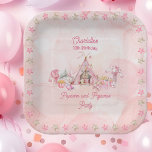 Pink Popcorn and Pyjamas Slumber Birthday Party Paper Plate<br><div class="desc">Transform your little girl's birthday celebration into a whimsical slumber party with our enchanting "Pink Popcorn and Pyjamas" design template. Perfect for birthdays of any age but particularly delightful for children aged 6 and up, this charming design sets the stage for a cozy and memorable night of fun and laughter....</div>