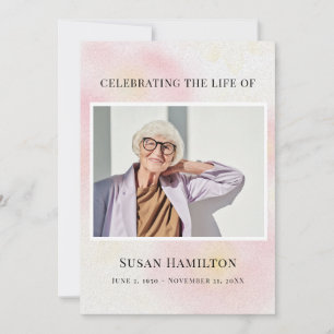 Pink Poppies Celebration of Life Program 