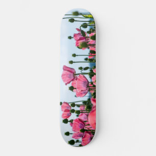 Pink Poppies Skateboard