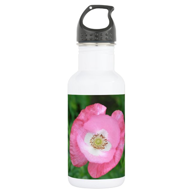 Pink Poppy 532 Ml Water Bottle (Front)