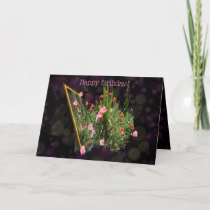 Pink Poppy Bouquet, Card