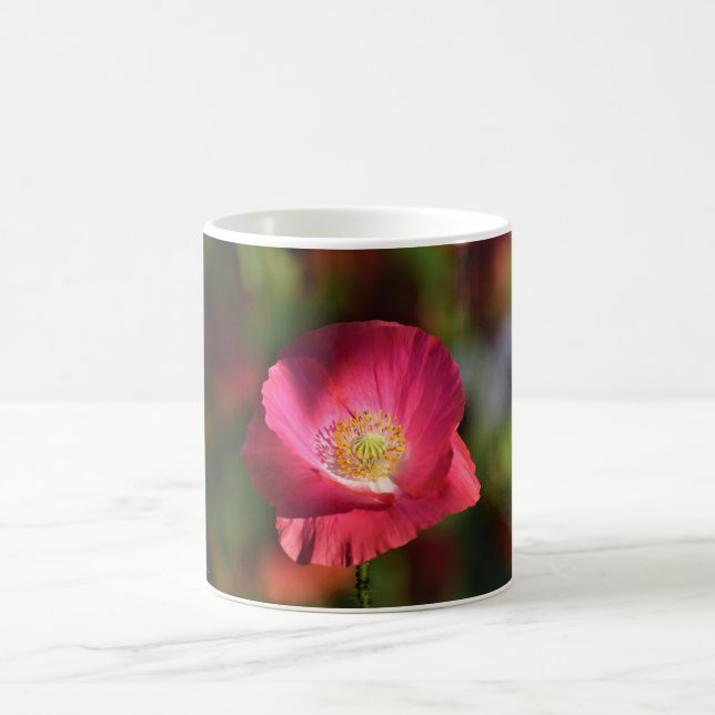 Pink Poppy in the Sunshine Photograph Coffee Mug (Center)