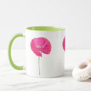 pink poppy mug