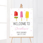 Pink Popsicle Baby Shower Welcome Poster<br><div class="desc">Make your event special with this Girl Baby Shower with our cute and lovely printable Welcome Sign featuring adorable Sweets Baby Shower theme. Download,  personalize,  and create lasting memories with this perfect touch for your joyous celebration!

BS786</div>