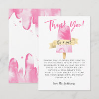 Pink Popsicle Girl Gender Reveal Party