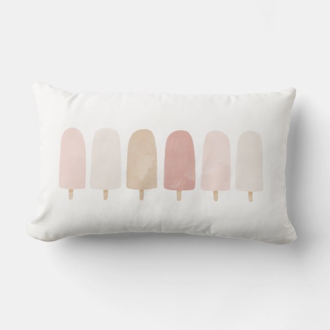 Pink Popsicles Girls Room Decor Throw Pillow (Front)