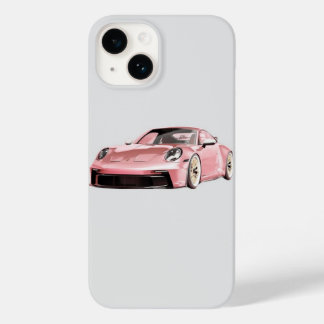 pink porcshe phone case