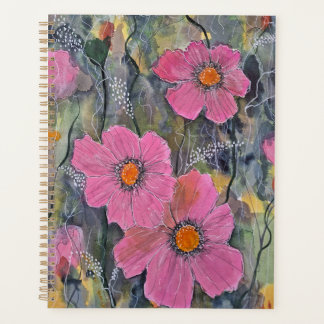 Pink Posies Notebook Planner