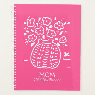 Pink Posy Vase Planner