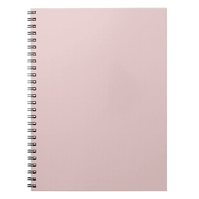 Pink Potpourri Pastel Solid Colour Print Notebook (Front)