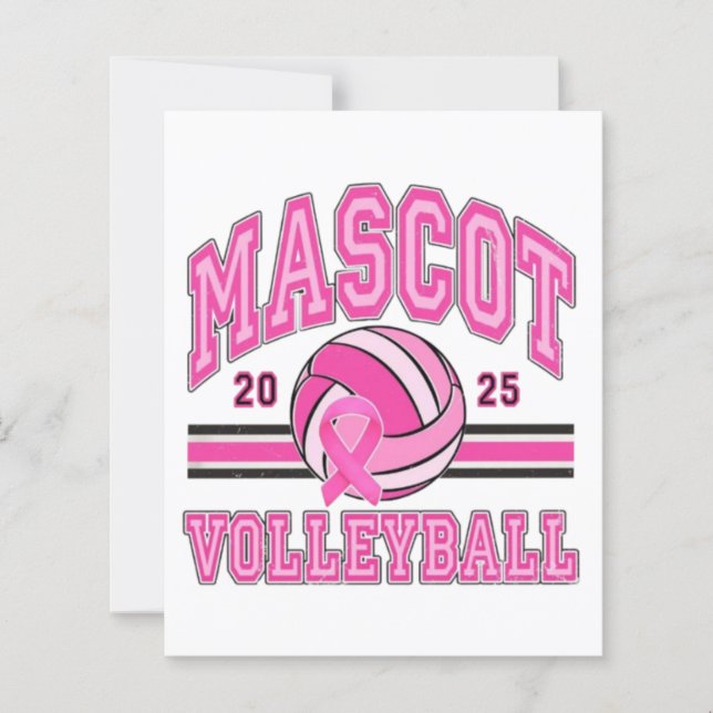 🏐💖 Pink Power Volleyball 🎗️ (Front)